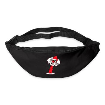Palm Tree Santa Claus Christmas Sunglasses Cool - Bum bag - black - Front