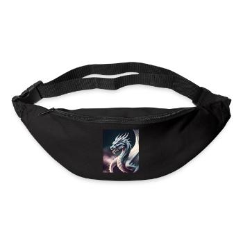 Drachen-Silhouette - Gürteltasche - Schwarz - Vorne