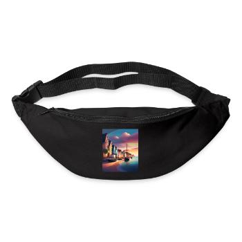 Hafen der Stadt Dänemark - Gürteltasche - Schwarz - Vorne