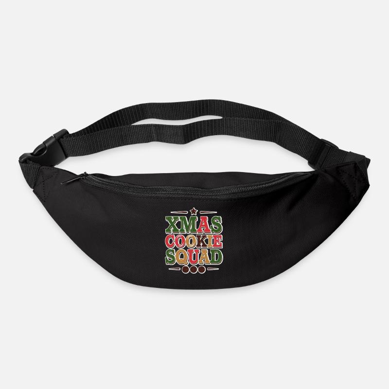 Das Team der Weihnachtsplätzchen - Gürteltasche - Schwarz