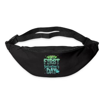 xoxo love you amore Flowers Women Valentine day 14 - Bum bag - black - Front
