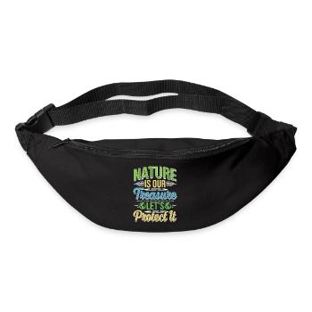Tag der Erde - Es gibt keinen Planeten B! - Gürteltasche - Schwarz - Vorne