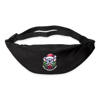 Koala de Noël - Sac banane - noir - Devant