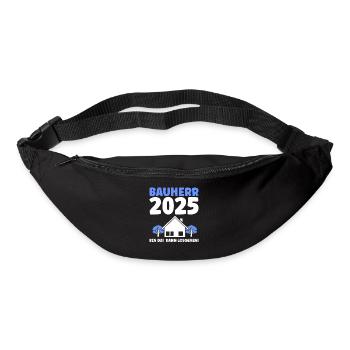 Bauherr Traumhaus Bauherrin Geschenk - Gürteltasche - Schwarz - Vorne