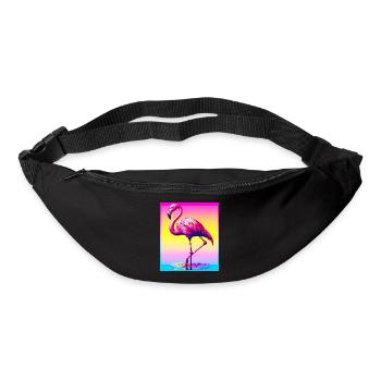 Flamant - Sac banane - noir - Devant