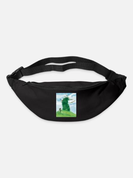 Whimsical Nature Friendship Scene - Bum bag - black