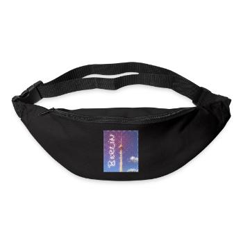 Berlin TV Tower Neon Design - Bum bag - black - Front