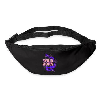Wild Born Snake Illustration - Bum bag - black - Front