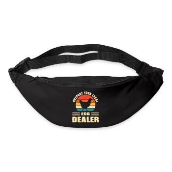 Hühner Mama Geschenk Hühner Papa Hühnerzüchter - Gürteltasche - Schwarz - Vorne
