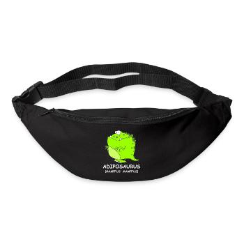 Adiposaursus Dino Comic - Sac banane - noir - Devant