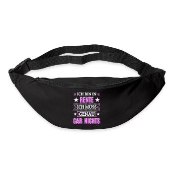 Endlich in Rente - Gürteltasche - Schwarz - Vorne