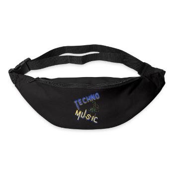 Techno Underground Club Logo - Gürteltasche - Schwarz - Vorne