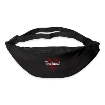 J’aime la Thaïlande, le cœur de la Thaïlande - Sac banane - noir - Devant