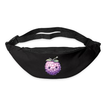 Motif de mûres Baies Costume de Carnaval - Sac banane - noir - Devant
