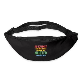 Meister Prüfung Meister Prüfung Geschenk - Gürteltasche - Schwarz - Vorne