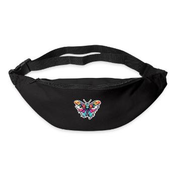 Papillon de nuit / Animal / Insecte / Larve / Ravageur - Sac banane - noir - Devant