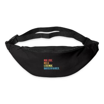 Baggerfahrer Job Bagger Geschenk - Gürteltasche - Schwarz - Vorne