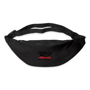 Physiotherapeut Chiropraktiker Neurologie Geschenk - Gürteltasche - Schwarz - Vorne