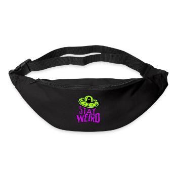 Stay Weird Alien Ufo Believer - Gürteltasche - Schwarz - Vorne