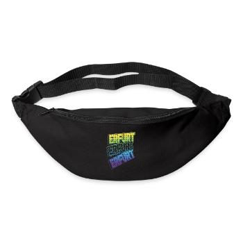Erfurt Germany City Font Skyline Home - Bum bag - black - Front