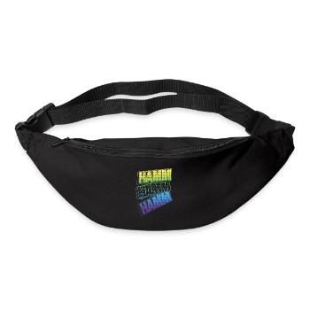 Hamm Deutschland Stadt Schrift Skyline Heimat - Gürteltasche - Schwarz - Vorne
