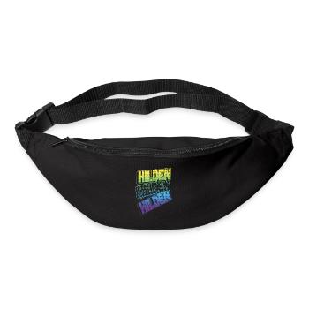 Hilden Germany City Font Skyline Home - Bum bag - black - Front