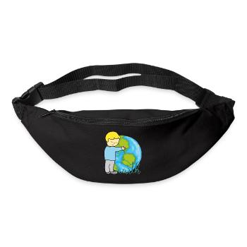 Erde Frieden - Gürteltasche - Schwarz - Vorne