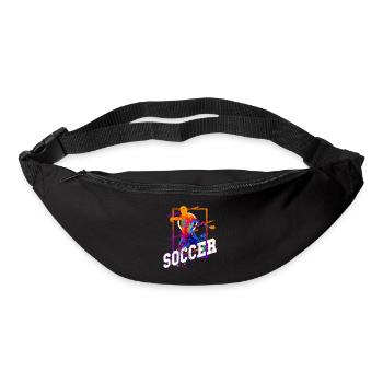 Soccer Soccer Player Striker Fan Colorful - Bum bag - black - Front