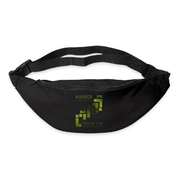 Maurer Hochbau Steinmetz - Gürteltasche - Schwarz - Vorne