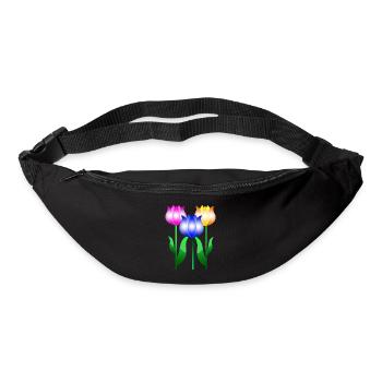 Tulip Flowers - Bum bag - black - Front