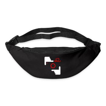 photographe photographie photo appareil photo selfie - Sac banane - noir - Devant