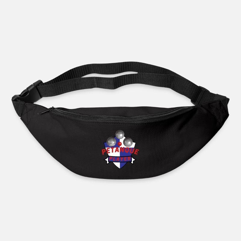 Boule petanque player - Gürteltasche - Schwarz