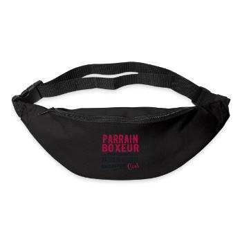 Boxer-Pate als normaler, aber coolerer Pate - Gürteltasche - Schwarz - Vorne