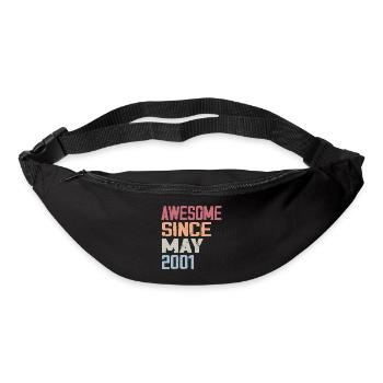 Mai 2001 Geburtstag 2001 Retro 2001 Mai Jahrgang - Gürteltasche - Schwarz - Vorne