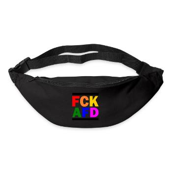 Fck afd - Gürteltasche - Schwarz - Vorne