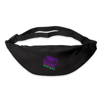 Generation Mixtape Kidcore Cassette Idée cadeau - Sac banane - noir - Devant
