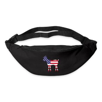 American Flag Goat - Bum bag - black - Front
