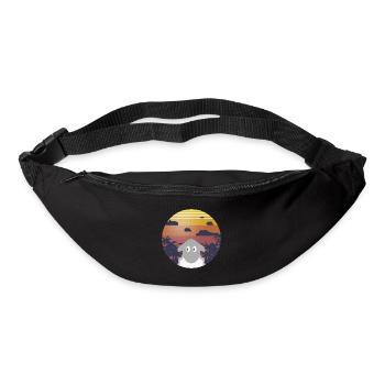 Sheep at sunset - Bum bag - black - Front