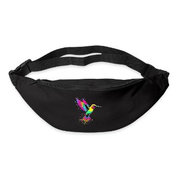 Liebe bunte Kolibris Tie Dye Kolibri - Gürteltasche - Schwarz - Vorne
