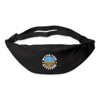 Surveillez votre attitude - Pilote - Sac banane - noir - Devant