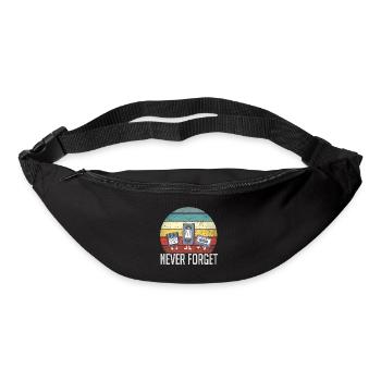 Never Forget 80s 90s Retro Technology Floppy - Bum bag - black - Front
