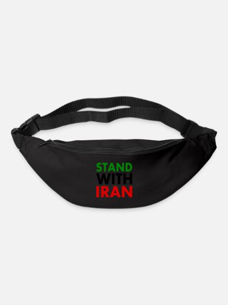 Stand with iran - Gürteltasche - Schwarz