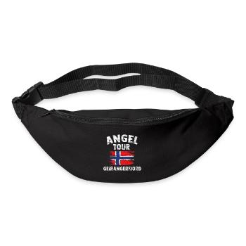 Geirangerfjord - Pêche Norvège Personnalisable - Sac banane - noir - Devant