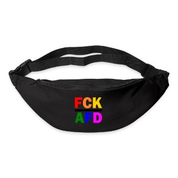 Fck afd - Gürteltasche - Schwarz - Vorne