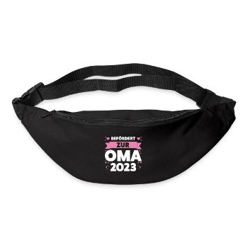 Oma 2023 Großmutter Großmütter Geschenk - Gürteltasche - Schwarz - Vorne