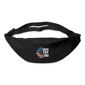 Honor Thy Land 4th of July Patriotic Fourth of - Bum bag - black - Front