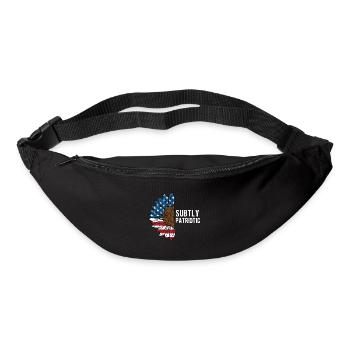 Subtly Patriotic American Proud USA Confident - Bum bag - black - Front