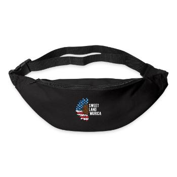 Sweet Land Murica Patriotic American Patriotism - Bum bag - black - Front
