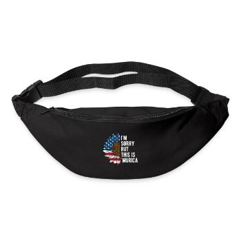 Sorry But This Is Murica Funny 4th of July Humor - Bum bag - black - Front