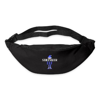Stiefvater Elf Stiefpapa Geschenk - Gürteltasche - Schwarz - Vorne
